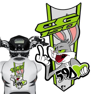 Adesivo Faixa Gravata Sem Resina Moto Cg 150/160 Pernalonga Verde Cor Cg 150