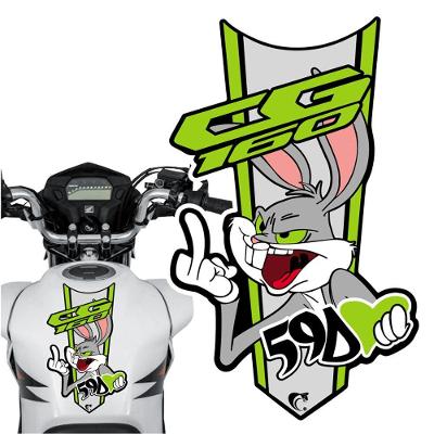 Adesivo Faixa Gravata Sem Resina Moto Cg 150/160 Pernalonga Verde Cor Cg 160