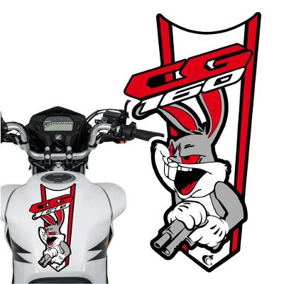 Adesivo Faixa Gravata Sem Resina Moto Cg 150/160 Pernalonga Vermelho Cor Cg 160