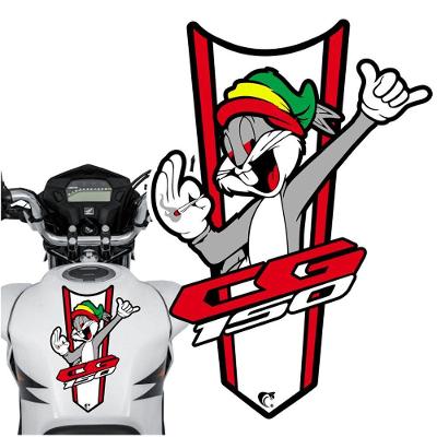 Adesivo Faixa Gravata Sem Resina Moto Cg 150/160 Pernalonga Vermelho Cor Cg 150