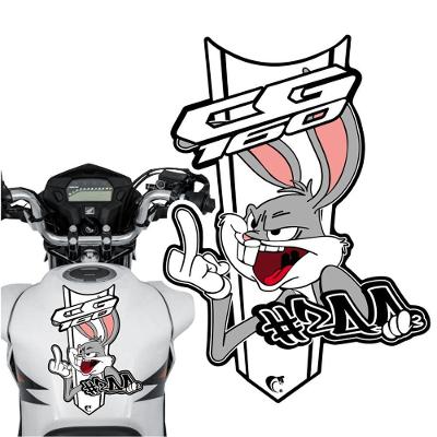 Adesivo Faixa Gravata Sem Resina Moto Cg 150/160 Pernalonga Branco Cor Cg 160