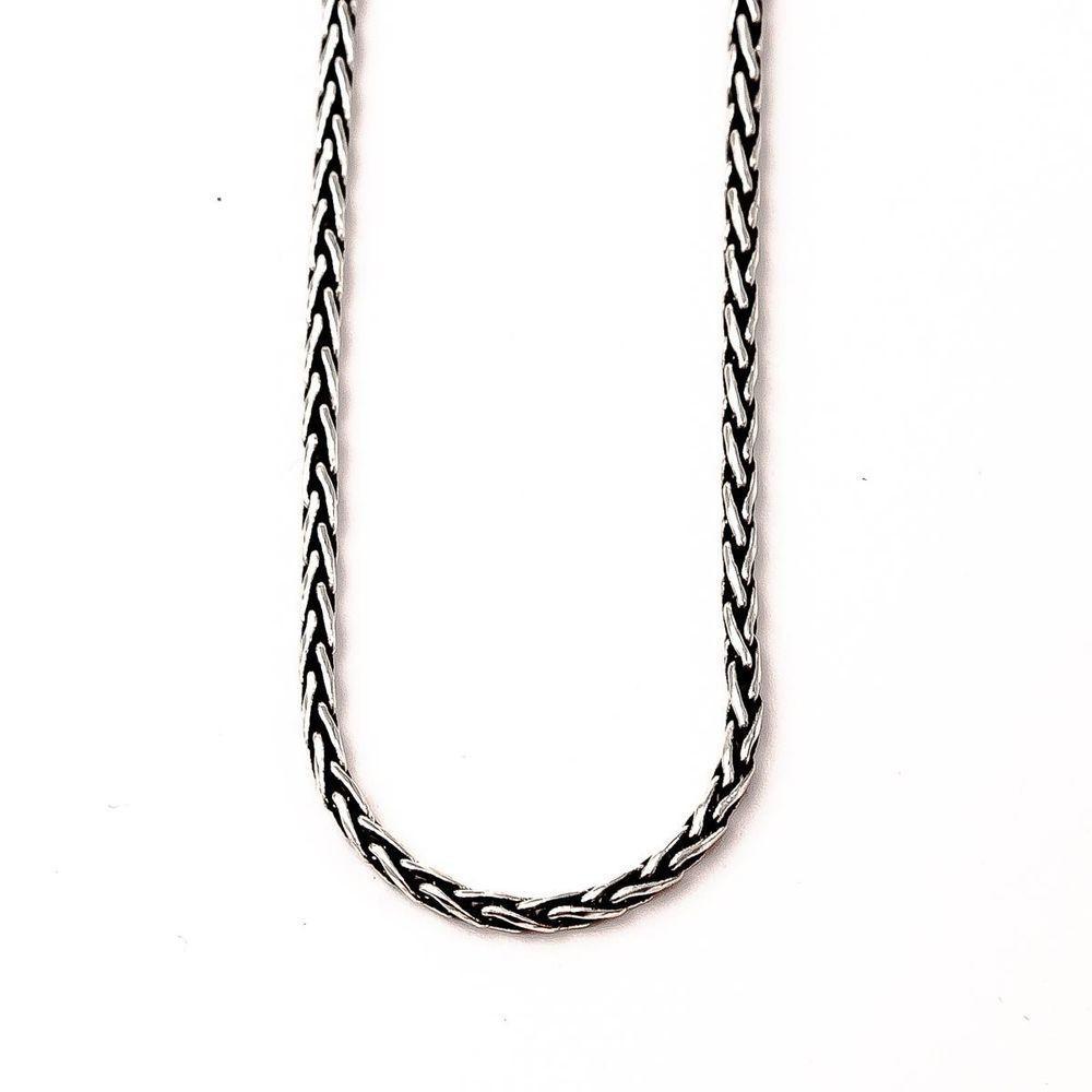 Corrente Palmeira Prata De Bali 1,5mm Prata De Bali 925 - 55cm - 1