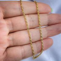 Colar Corrente Elo Cadeado Banhado A Ouro 18k - 45cm - 3