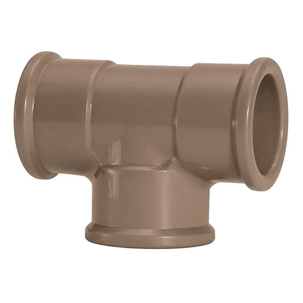 Te Soldavel Dn 20, 25, 32mm Marrom Fortlev Kit 5unid Tamanho 32 Mm - 1