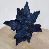 Flor Artificial Veludo Azul 30cm - 5