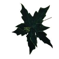 Flor Artificial Veludo Verde 30cm - 1