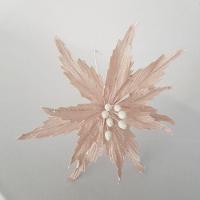 Flor Artificial Natal Rosa 34cm