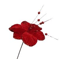 Flor Artificial Natal Vermelha 27cm - 1