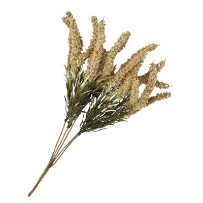 Buque Flor Artificial Trigo Deserto Bege