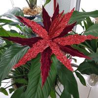 Flor Artificial Natal Vermelha 35cm - 6