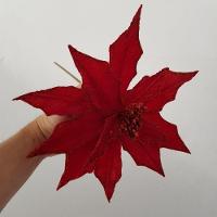Flor Artificial Natal Vermelha 32cm