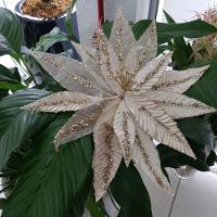 Flor Artificial Veludo E Voal 30cm