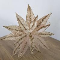 Flor Artificial Veludo E Voal 30cm - 6