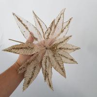 Flor Artificial Veludo E Voal 30cm - 10