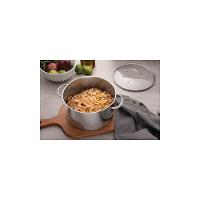 Caçarola Funda Tramontina Una Em Aço Inox Com Fundo Triplo E Tampa De Vidro 20 Cm 3,6 L Tramontina - 2