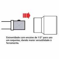 Chave De Roda Cruz Com Encaixe De 1/2" 17x19x21 Mm Tramontina Pro Tramontina