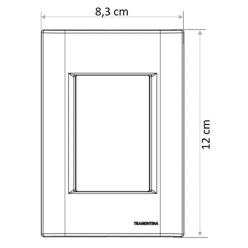 Cj Interruptor Paralelo + Dimmer Ajustável Giz Rosa Tramontina Completo Pronto Tramontina - 2