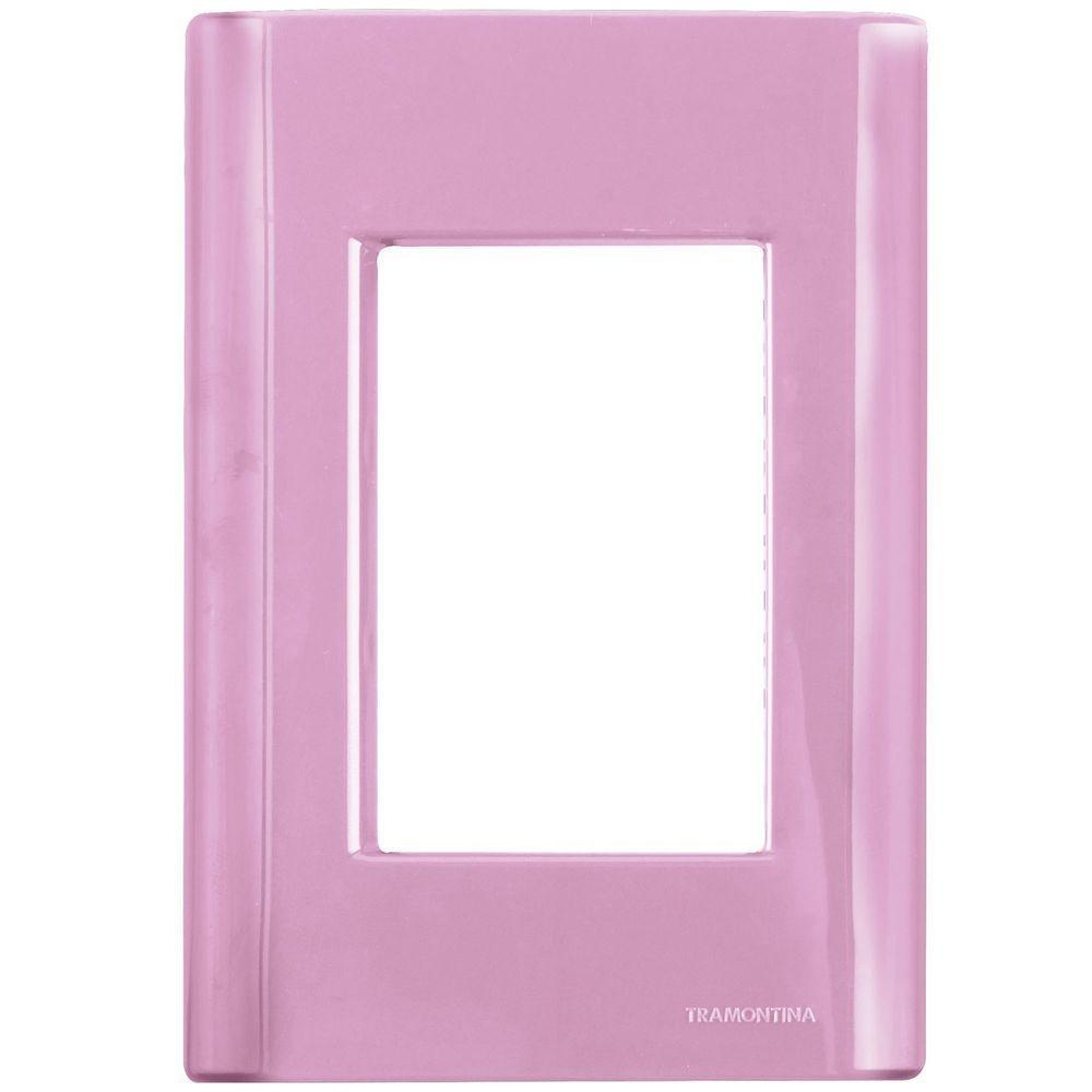 Cj Interruptor Paralelo + Dimmer Ajustável Giz Rosa Tramontina Completo Pronto Tramontina - 3