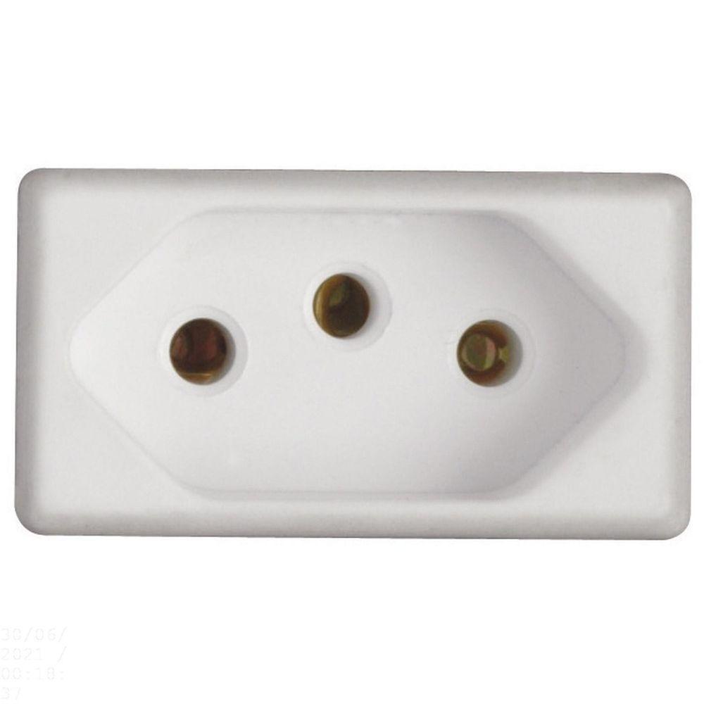 Cj Duas Tomadas Dupla 10a Giz Rosa Tramontina Completo Pronto Tramontina - 3