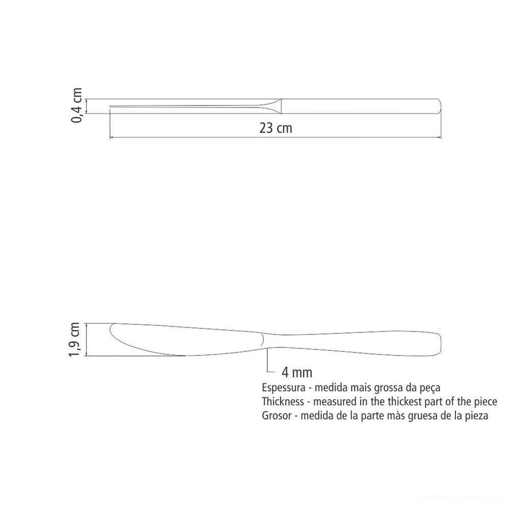 Faqueiro Amazonas Tramontina Em Aço Inox 36 Peças Com Facas De Mesa - Sem Estojo Tramontina - 5