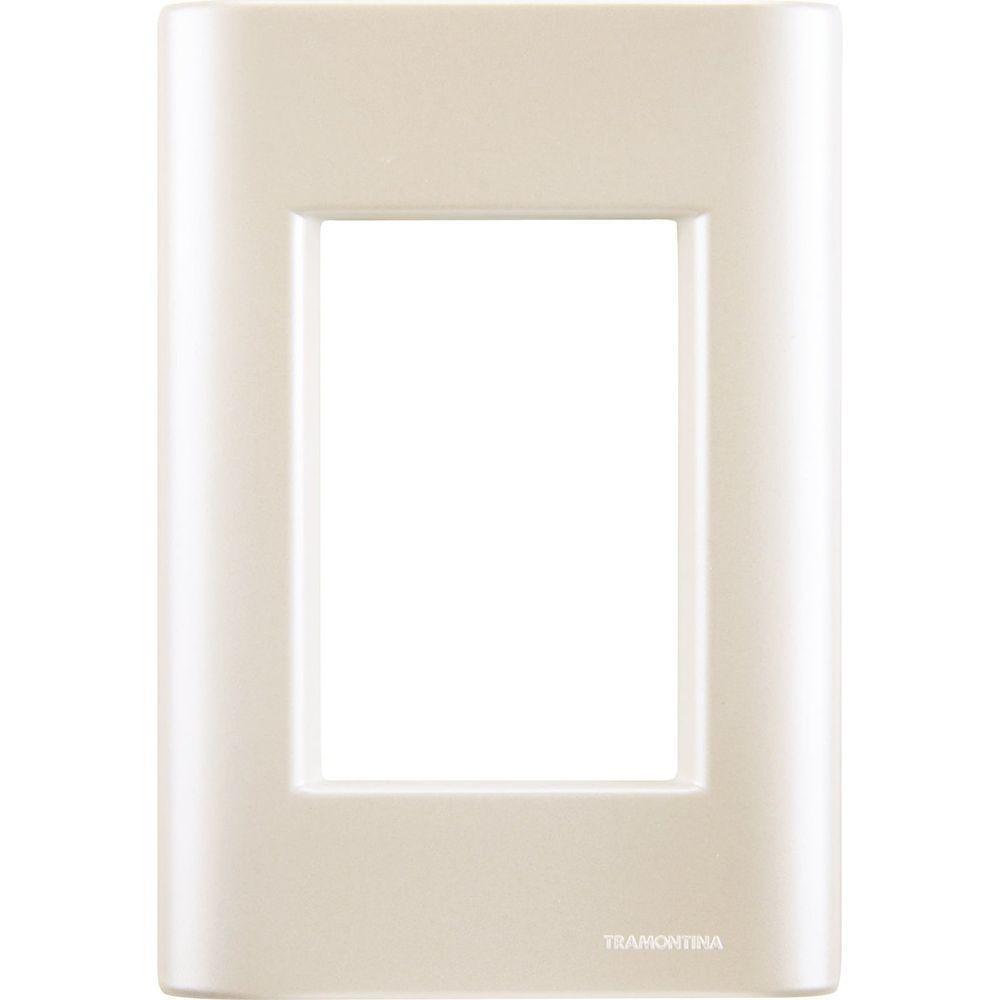 Cj Interruptor Paralelo + Dimmer Ajustável Giz Pérola Tramontina Completo Pronto Tramontina - 3