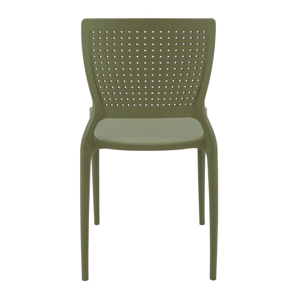 Cadeira Tramontina Safira Em Polipropileno E Fibra De Vidro Verde Oliva Tramontina - 6