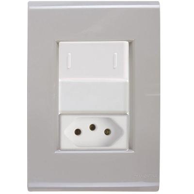 Cj Interruptor E Tomada 10a Liz Fendi Tramontina Completo Pronto Tramontina