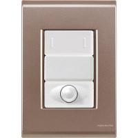 Cj Interruptor Paralelo + Dimmer Ajustável Liz Ouro Velho Tramontina Completo Pronto Tramontina - 1