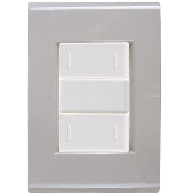 Cj Placa Dois Interruptor Duplo Liz Fendi Tramontina Completo Pronto Tramontina