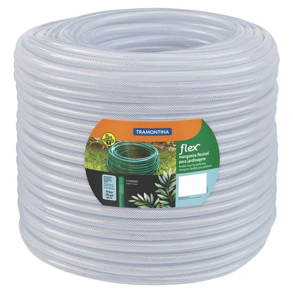 Mangueira Flex 3-4" Tramontina Branco Em Pvc 3 Camadas 100 M Tramontina - 1