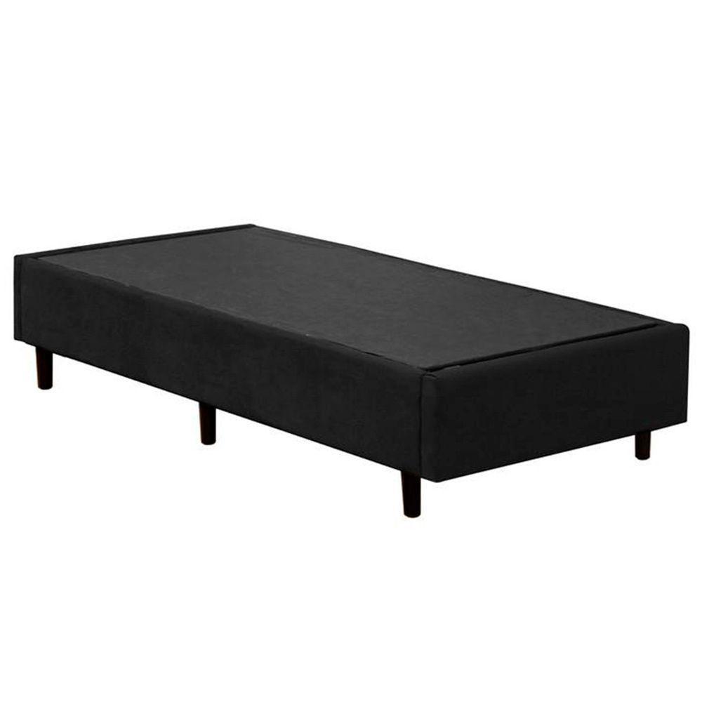 Cama Box Solteiro Suede + Colchão De Espuma D33 - Sereneprime - 88cm Preto. - 9