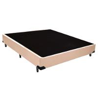 Cama Box Casal Sintético + Colchão De Espuma D33 - Sereneprime - 138cm Bege