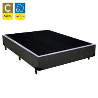 Cama Box Casal Sintético + Colchão De Espuma D33 - Sereneprime - 138cm Cinza - 7