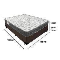 Cama Box Casal Sintético + Colchão De Espuma D33 - Sereneprime - 138cm Marrom - 9