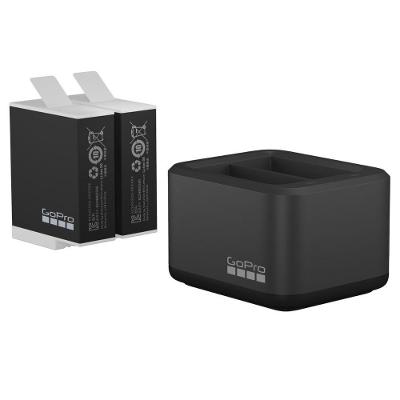 Carregador Duplo + 2 Baterias Enduro Original para GoPro 9, 10 e 11