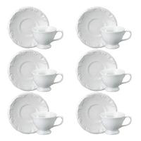 Kit de Xícara de Chá com Pires 06 Peças Pomerode Schmidt - 1