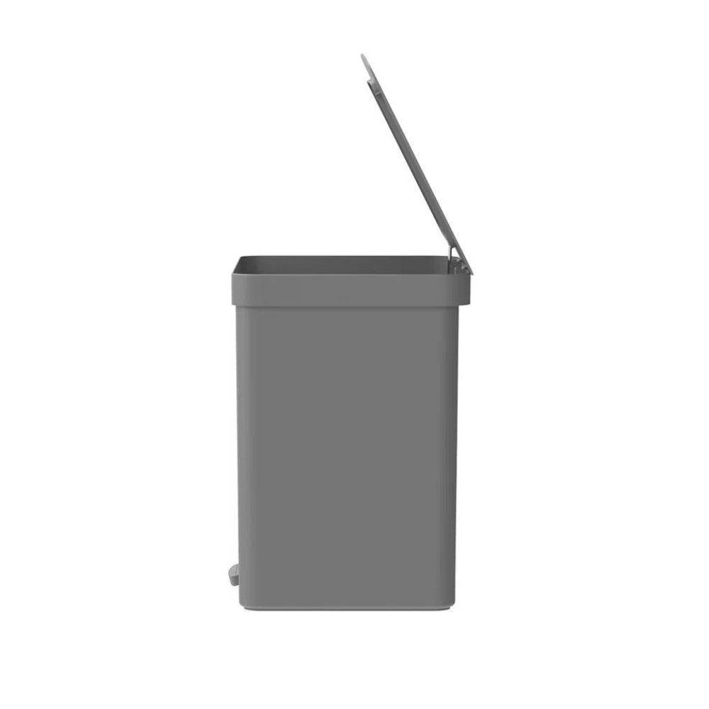 Lixeira Com Pedal Trium 20 L Chumbo - 7