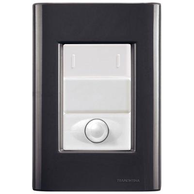 Cj Interruptor Paralelo + Dimmer Ajustável Giz Grafite Tramontina Completo Pronto Tramontina