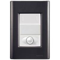 Cj Interruptor Paralelo + Dimmer Ajustável Giz Grafite Tramontina Completo Pronto Tramontina - 1