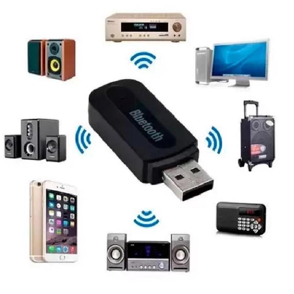 Adaptador De áudio Receptor De Música Bluetooth Com Cabo P2 - 2