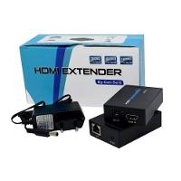 Extensor Hdmi X Rj45 Rede Cat5 Cat6 3d 1080p Bivolt 60 Metros - 3