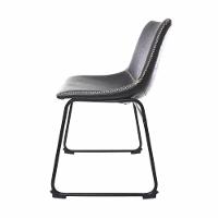 Kit 2 Cadeiras c/Encosto c/Alto p/Mesa De Jantar Preto - 2