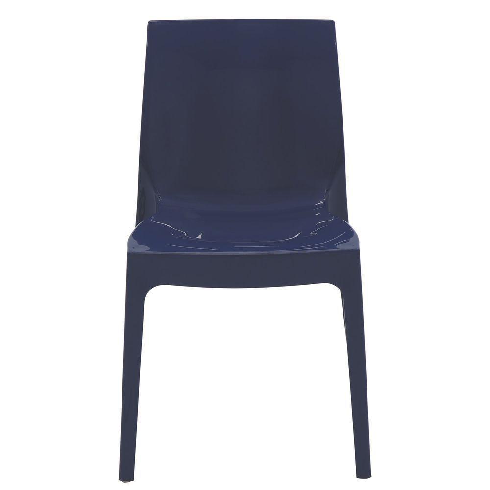 Cadeira Tramontina Alice Brilho Summa Em Polipropileno Azul Yale Tramontina - 5