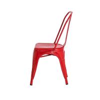 Cadeira Tolix Iron Design Vermelha Aço Industrial Sala Cozinha Jantar Bar - 7