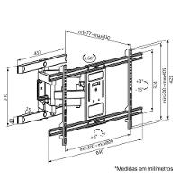 Suporte Tv Articulado Telas Gigantes 50 A 90 A02v8n Elg - 3