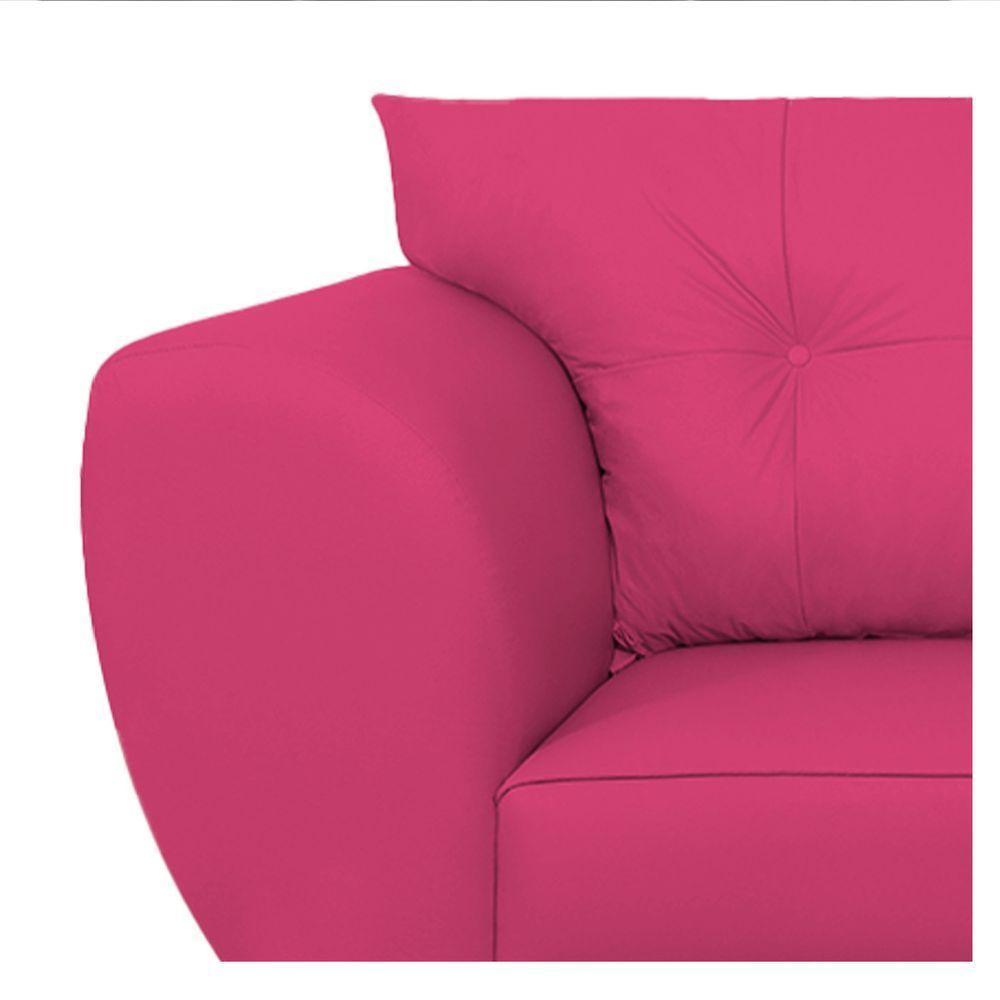 Sofá 2 Lugares Tulipa Suede - Amarena Móveis Pink - 3