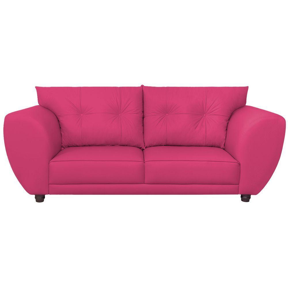 Sofá 2 Lugares Tulipa Suede - Amarena Móveis Pink - 4