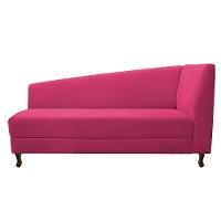 Kit Diva Recamier Heitor 160Cm Lado Esquerdo E 02 Poltronas Luiza Suede - Doce Sonho Móveis Pink - 7