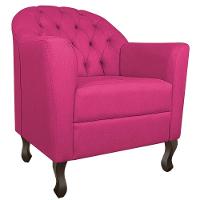 Kit Diva Recamier Diana 140Cm Lado Esquerdo E 02 Poltronas Julia Suede - Doce Sonho Móveis Pink