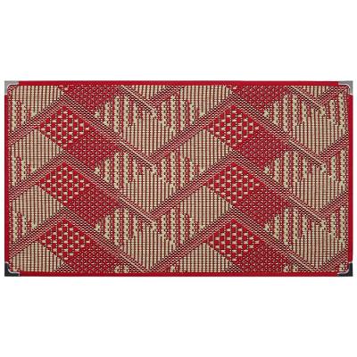 Tapete Sisal Sala 1,50 X 2,00 Antiderrapante Vermelho S-565